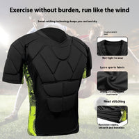 Protective Sweatshirt Chest Protector Sports Short Sleeve Football Ice Hockey Clothing