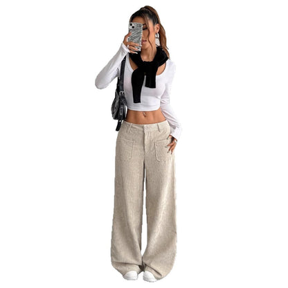 Corduroy Pants Women's Loose Fashion Casual Pants