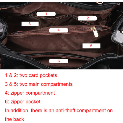 Handbags Fashionable Women's Handbags For Ladies Flower Pattern Crossbody Bags Splicing Color Shoulder Bags