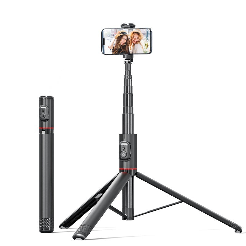 Mobile Phone Bluetooth Selfie Stick Integrated Hidden Multifunctional Tripod Stand For Live Streaming