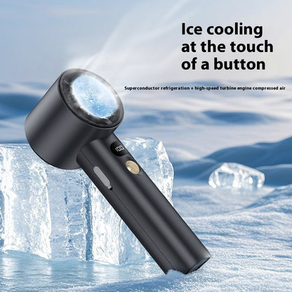 High-speed Ice Compress Handheld Portable Mini Rechargeable Fan
