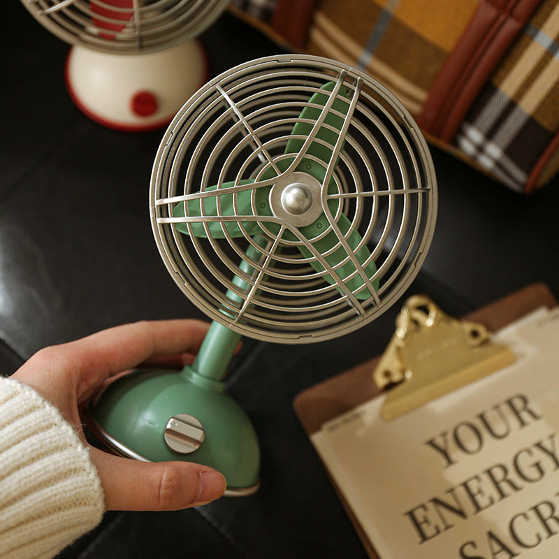 Creative Retro Little Fan Usb Charging Large Wind Fan
