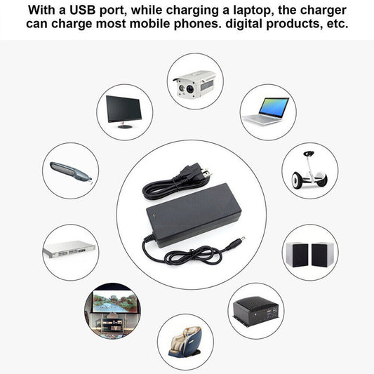 96W 34 Sizes Heads Adapter Universal AC DC Power Supply Charger Multi Laptop PC