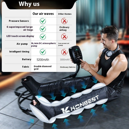Six-cavity Air Wave Leg Pressure Massager Exercise