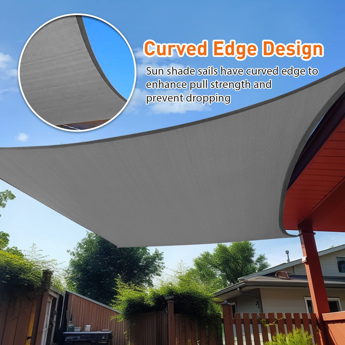 Prohibited From Sale On Amazon XISHAN 12'X16' Turquoise,Dark Grey,Light Grey,Rust Red,Scarlet,Sand,Beige HDPE Sunshade Sail, 160 Grams