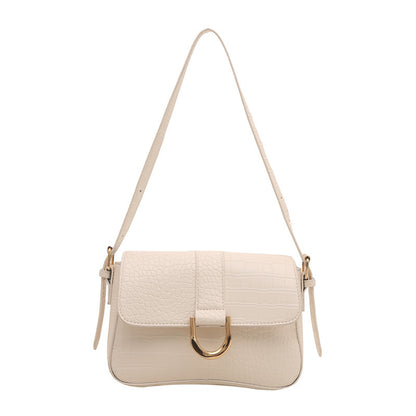 Advanced Texture Underarm Retro Style Fashionable Vachette Clasp Women's Shoulder Bag