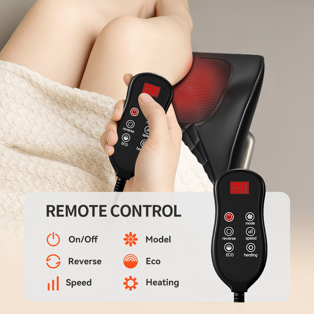 Shiatsu 3D Massage Pillow For Neck, Back & Shoulders Electric Massage Cushion With Heat Function, Ergonomic Design, Ideal For Home, Office & Car Use