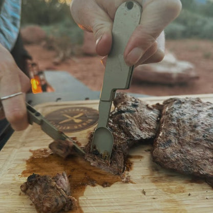 Two-in-one Camping Tableware Knife And Fork Combination