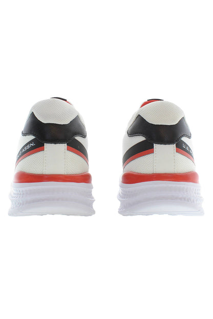 US POLO BEST PRICE WHITE MEN'S SPORT SHOES-2